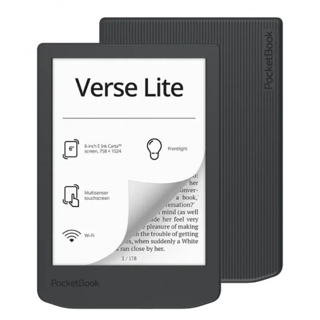 Ebook PocketBook Verse Lite 619 6 E-Ink Carta 8GB Wi-Fi Gray