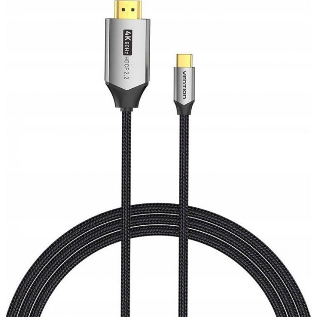 Vention USB-C to HDMI cable 4K@60Hz braided 2m GREY