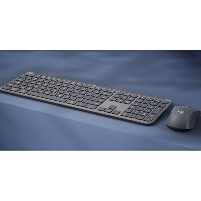 Logitech 920-012504 keyboard Mouse included Office RF Wireless + Bluetooth QWERTZ German Graphite