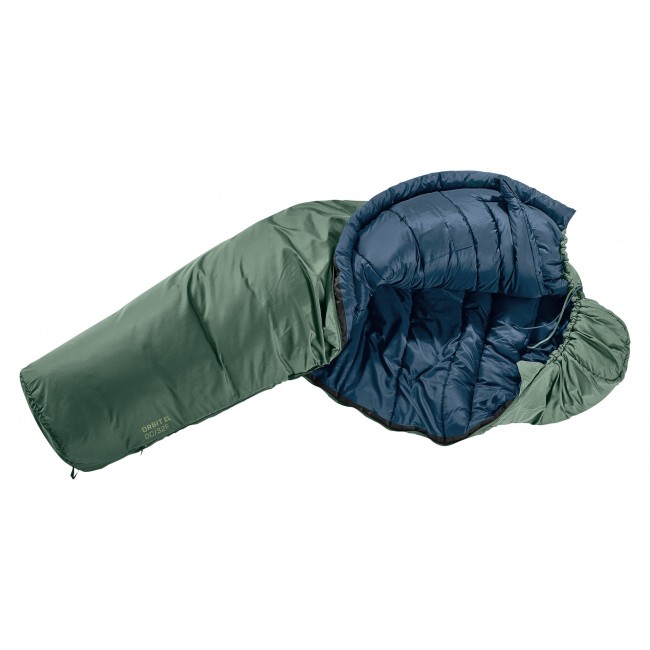 Deuter Orbit EL 0C/32F Adult Mummy sleeping bag Fabric, Polyethersulfone (PES), Ripstop Green