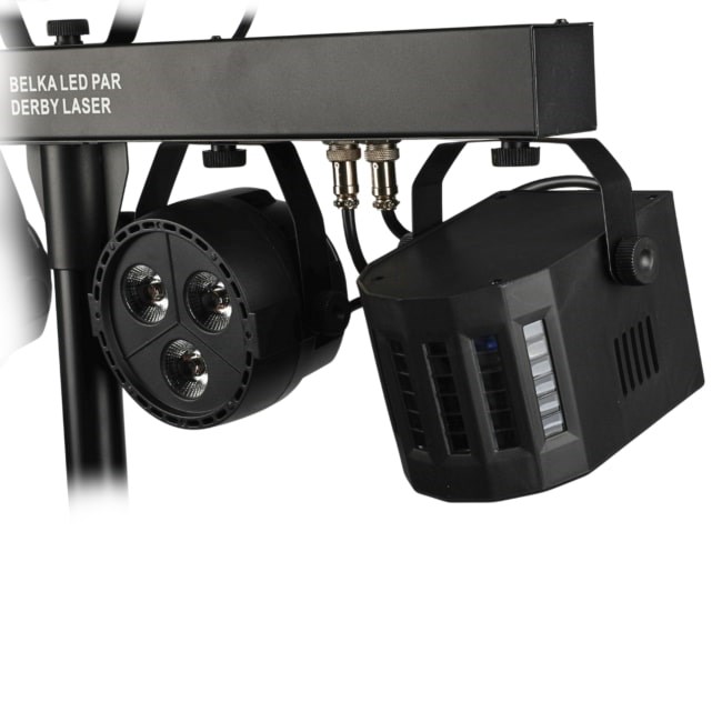 LIGHT4ME Belka LED Par Derby Laser - lighting kit