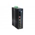 LevelOne 6-Port Gigabit PoE Industrial Switch, 802.3at/af PoE, 4 PoE Outputs, 1 x SFP, 1 x SFP/RJ45 Combo, DIN-Rail, -40 C to 75 C, 126W, voltage booster