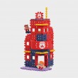 Marioinex Mini Waffle Building Blocks City: Fire Station, 280 pieces