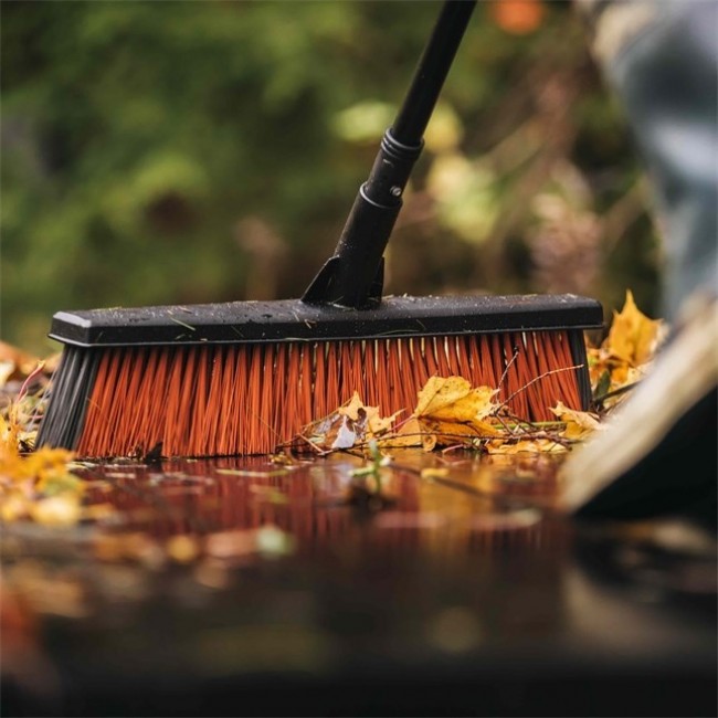 Fiskars 1025926 broom Indoor Soft / Hard bristle Aluminium Black