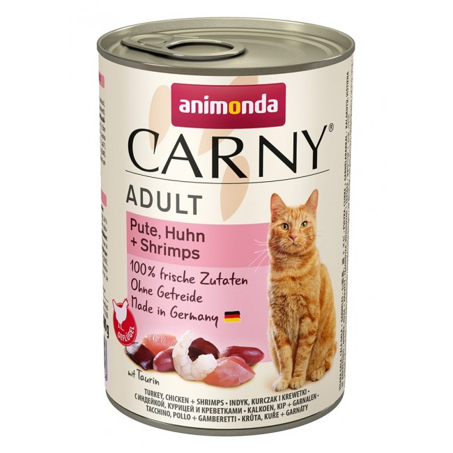 ANIMONDA Carny Adult Turkey, chicken and shrimp - wet cat food - 400g