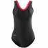 Women's swimsuit Crowell Angie col.01 black-red 38