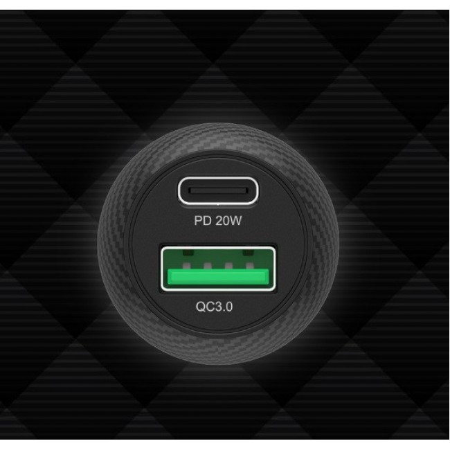 Unitek P1400A Car charger 38W USB-A USB-C QC 3.0