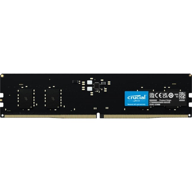 Crucial CT8G48C40U5 memory module 8 GB 1 x 8 GB DDR5 4800 MHz ECC Crucial CT8G48C40U5 memory module 8 GB 1 x 8 GB DDR5 4800 MHz ECC