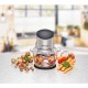 Rommelsbacher MZ 400 electric food chopper 1 L 400 W Black, Stainless steel