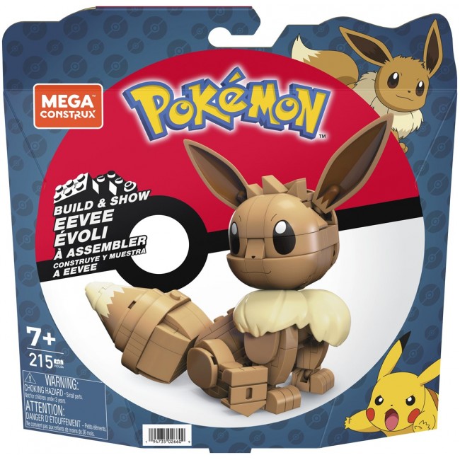 MEGA Pok mon Building Toy Kit Eevee with 1 Action Figure (215 Pieces) for Kids MEGA Pok mon Building Toy Kit Eevee with 1 Action Figure (215 Pieces) for Kids