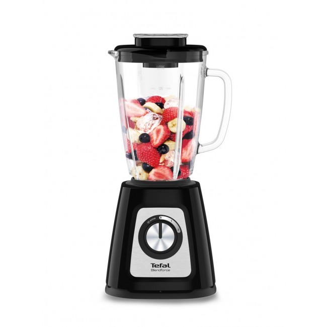 Tefal BlendForce II BL4388 blender 1.25 L Tabletop blender 800 W Black, Brushed steel Tefal BlendForce II BL4388 blender 1.25 L Tabletop blender 800 W Black, Brushed steel