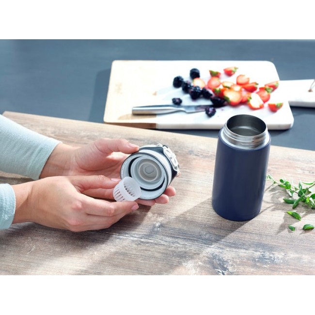 Leifheit 03247 travel mug 350 ml Black, Blue Stainless steel