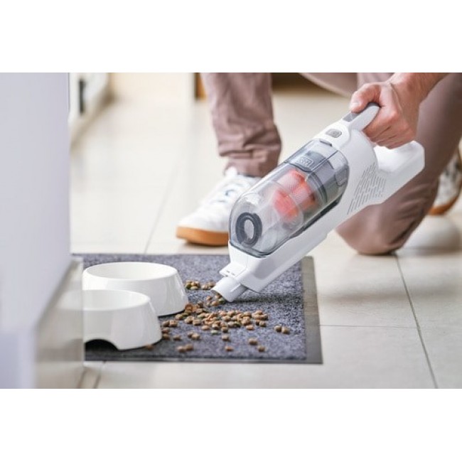 Black & Decker BHFEA515J stick vacuum/electric broom Battery Dry Cyclonic Bagless 0.5 L Orange, White 1.5 Ah Black & Decker BHFEA515J stick vacuum/electric broom Battery Dry Cyclonic Bagless 0.5 L Orange, White 1.5 Ah