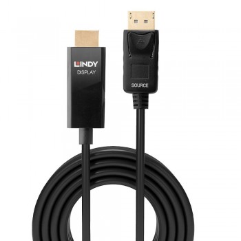 Lindy cable adapter 3m DP HDMI black