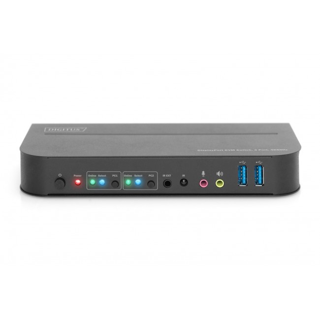 Digitus KVM Switch, 2-Port, 4K60Hz, 2 x DP in, 1 x DP/HDMI out Digitus KVM Switch, 2-Port, 4K60Hz, 2 x DP in, 1 x DP/HDMI out