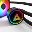 Montech LightFlow ARGB 360 Processor All-in-one liquid cooler 12 cm Black 1 pc(s) Montech LightFlow ARGB 360 Processor All-in-one liquid cooler 12 cm Black 1 pc(s)
