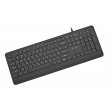 Gembird KB-MCH-05-CYRL Slim wired multimedia keyboard, black, RU layout