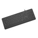Gembird KB-MCH-05-CYRL Slim wired multimedia keyboard, black, RU layout