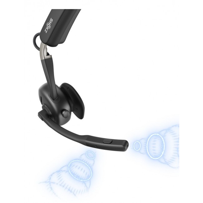 SHOKZ OpenMeet UC Wireless Bluetooth Bone Conduction Videoconferencing Headset with USB-A adapter