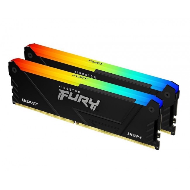 Kingston Technology FURY Beast 64GB 3200MT/s DDR4 CL16 DIMM (Kit of 2) RGB