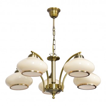Activejet Classic ceiling chandelier pendant lamp RITA Patina 5xE27 for living room