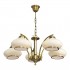 Activejet Classic ceiling chandelier pendant lamp RITA Patina 5xE27 for living room