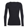 Icebreaker 103194001 XS shirt/top T-shirt Scoop neckline Long sleeve Lycra, Merino wool, Nylon