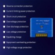 Qoltec 53671 Solar charge controller MPPT 15A for powering DC consumers and charging batteries 12V / 24V | LiFePO4