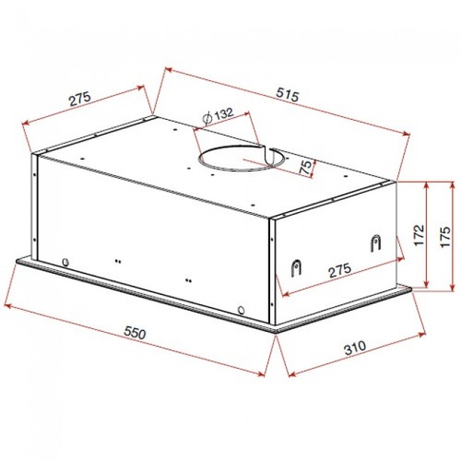 Teka GFG 2 388 m /h Under-cupboard Black