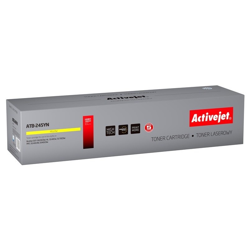 Activejet ATB-245YN Toner (replacement for Brother TN-245Y Supreme 2200 pages yellow) Activejet ATB-245YN Toner (replacement for Brother TN-245Y Supreme 2200 pages yellow)