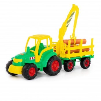 Polesie 8229 Tractor with trailer for transporting trees