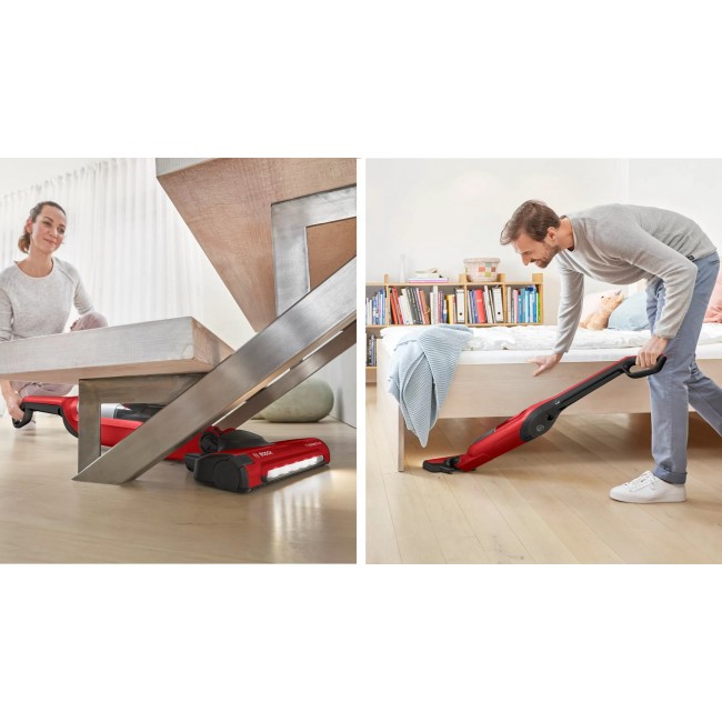 Bosch Serie 4 BBH3ZOO28 stick vacuum/electric broom Battery Dry Bagless 0.4 L Red 2.15 Ah Bosch Serie 4 BBH3ZOO28 stick vacuum/electric broom Battery Dry Bagless 0.4 L Red 2.15 Ah