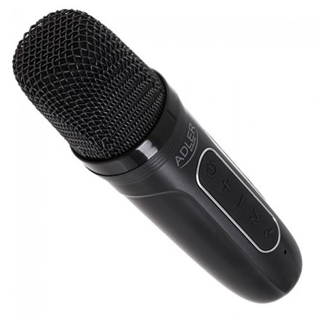 Adler AD 1199 black Karaoke speaker with microphone - SD/USB/AUX/Bluetooth Adler AD 1199 black Karaoke speaker with microphone - SD/USB/AUX/Bluetooth