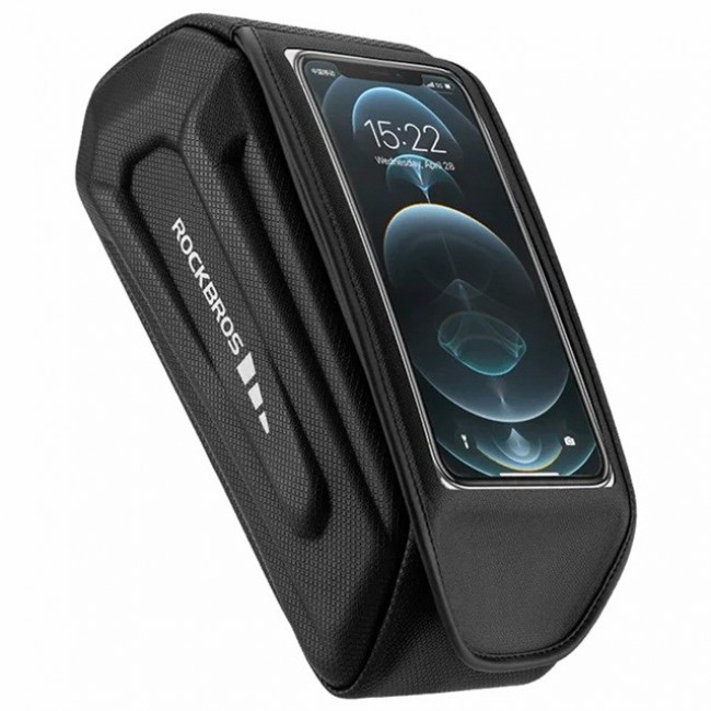 Rockbros Bike frame bag Phone pocket 1.7l Black Rockbros Bike frame bag Phone pocket 1.7l Black