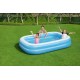 Bestway Blue Rectangular Familiy Pool -2.62m x 1.75m x 51cm - blue Bestway Blue Rectangular Familiy Pool -2.62m x 1.75m x 51cm - blue