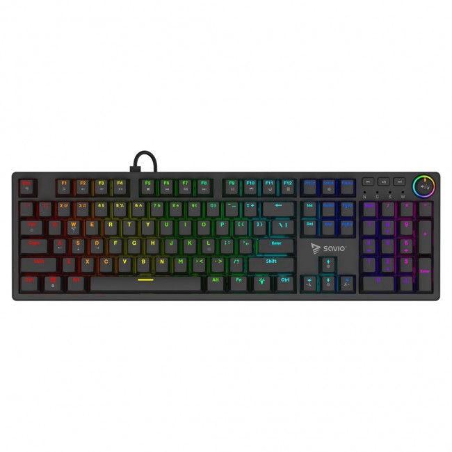 SAVIO STYX Mekanisk tastatur Outemu Peach Silent, Hot Swap, RGB SAVIO STYX Mekanisk tastatur Outemu Peach Silent, Hot Swap, RGB