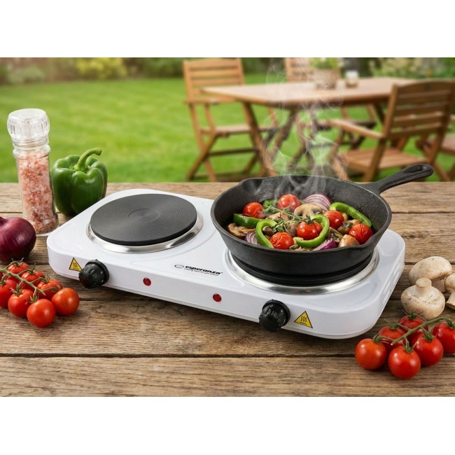 Esperanza EKH014W Electric cooker 2 zones White