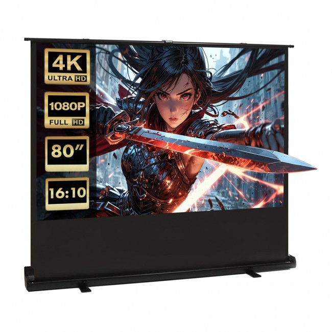 Maclean MC-212 Portable Projection Screen, Compact, Floor, 80 Maclean MC-212 Portable Projection Screen, Compact, Floor, 80