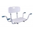 Recessed bath bench with back rest AT51032 Recessed bath bench with back rest AT51032