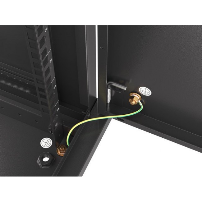 Lanberg WF01-6612-00B rack cabinet 12U Wall mounted rack Black