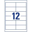 Avery 3659 self-adhesive label Rectangle Permanent White 1200 pc(s)