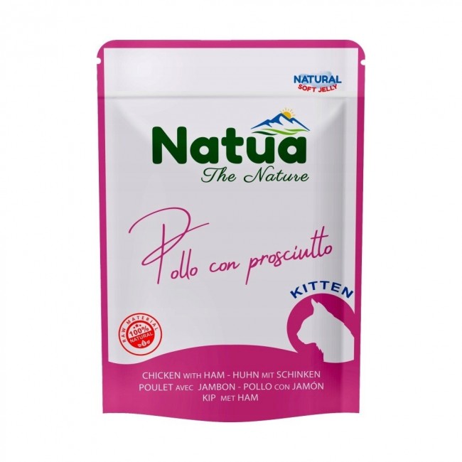 NATUA Kitten chicken with ham - wet cat food - 70g