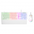 RAMPAGE FORTUNA GAMING SET KEYBOARD WITH MOUSE PAD AND MOUSE White