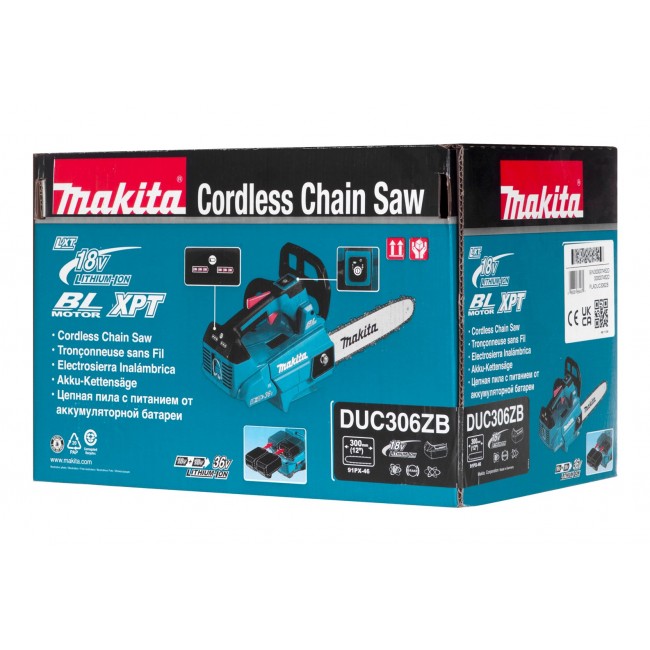 Makita DUC306ZB chainsaw Black, Blue Makita DUC306ZB chainsaw Black, Blue