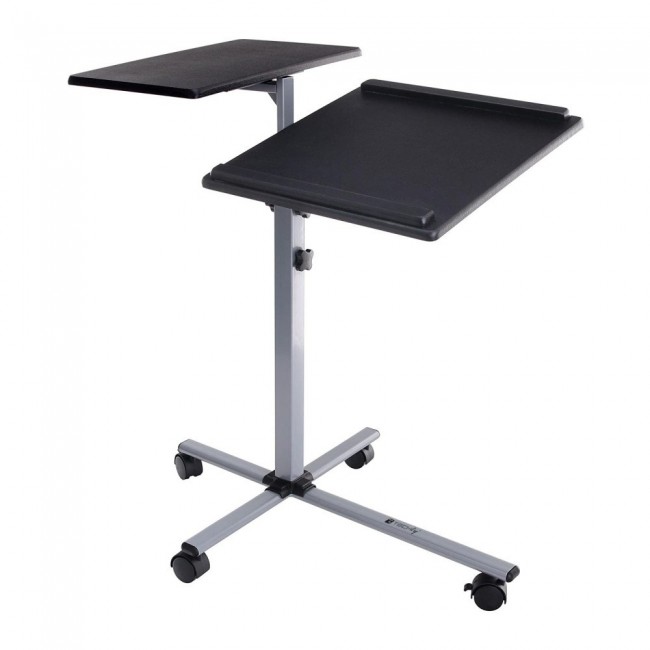 Techly Universal Adjustable Trolley for Notebook Projector, Black Techly Universal Adjustable Trolley for Notebook Projector, Black