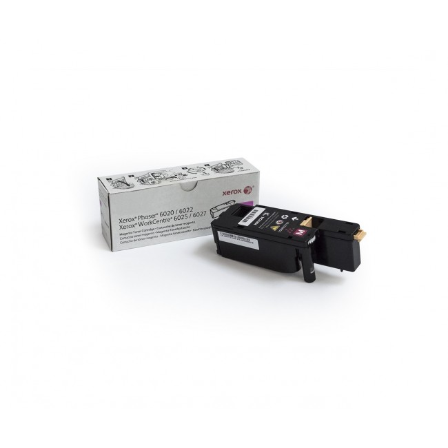 Xerox Genuine Phaser 6020 / 6022, WorkCentre 6025 / 6027 Magenta Standard capacity Toner Cartridge (1000 Pages) - 106R02757 Xerox Genuine Phaser 6020 / 6022, WorkCentre 6025 / 6027 Magenta Standard capacity Toner Cartridge (1000 Pages) - 106R02757