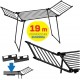 AMALFI foldable laundry drying rack, black AMALFI foldable laundry drying rack, black