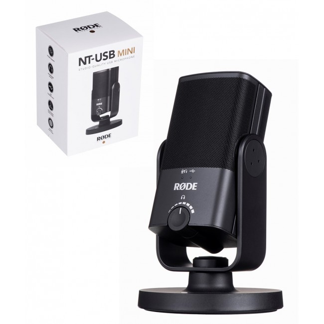R DE NT-USB mini Black Table microphone R DE NT-USB mini Black Table microphone