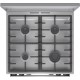Gorenje GKS6C71XF Freestanding cooker with oven Silver