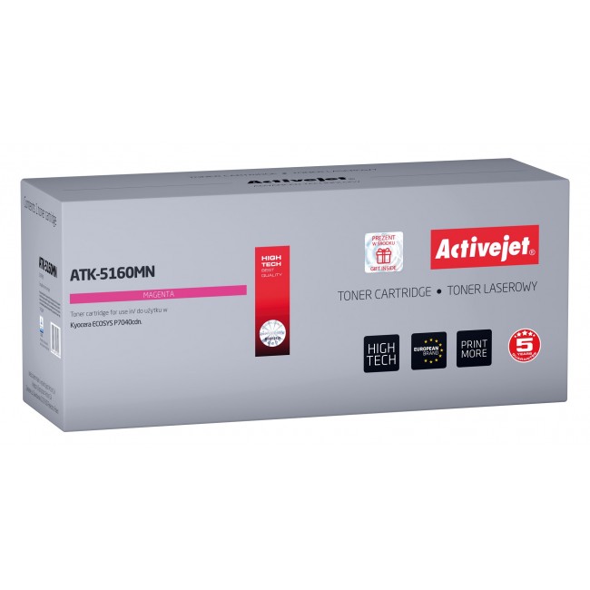 Activejet ATK-5160MN toner (replacement for Kyocera TK-5160M Supreme 12000 pages magenta) Activejet ATK-5160MN toner (replacement for Kyocera TK-5160M Supreme 12000 pages magenta)
